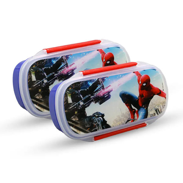 Bento Lunch Box M-2 Pack of 2 - (600ml) With Sticker